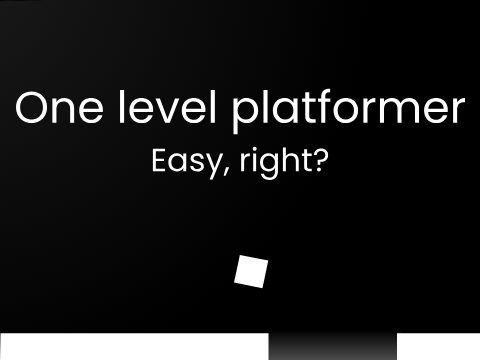 One Level Platformer